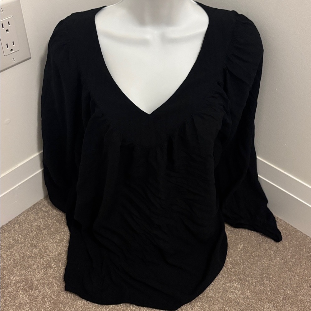 Reitman’s puff sleeves blouse size Medium - Picture 12 of 15